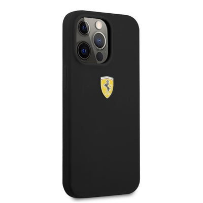 Ferrari FESSIHMP13XBK iPhone 13 Pro Max 6.7&quot; black/black hardcase Silicone MagSafe