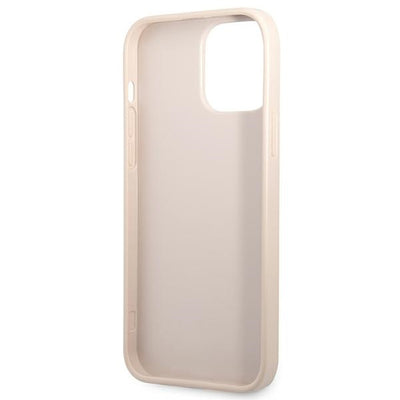 Guess 4G Triangle Logo Cardslot Case for iPhone 13 Pro / 13 - Pink