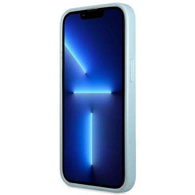 Guess Saffiano 4G Small Metal Logo Case for iPhone 13 Pro / 13 - Blue