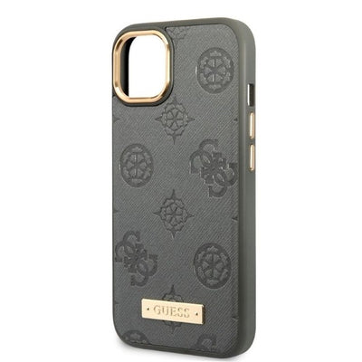 Guess GUHMP13MSAPSTG iPhone 13 6.1" grey/grey hardcase Peony Logo Plate MagSafe