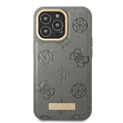 Guess GUHMP13XSAPSTG iPhone 13 Pro Max 6.7" grey/grey hardcase Peony Logo Plate MagSafe