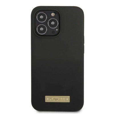 Guess GUHMP13XSPLK iPhone 13 Pro Max 6.7" black/black hard case Silicone Logo Plate MagSafe