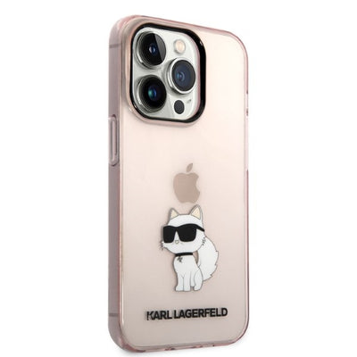 Karl Lagerfeld KLHCP14LHNCHTCP iPhone 14 Pro 6.1" pink/pink hardcase Ikonik Choupette