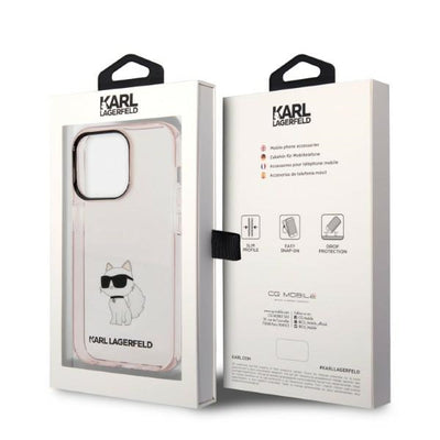 Karl Lagerfeld KLHCP14LHNCHTCP iPhone 14 Pro 6.1" pink/pink hardcase Ikonik Choupette