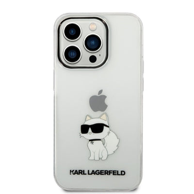 Karl Lagerfeld Ikonik Choupette case for iPhone 14 Pro - transparent