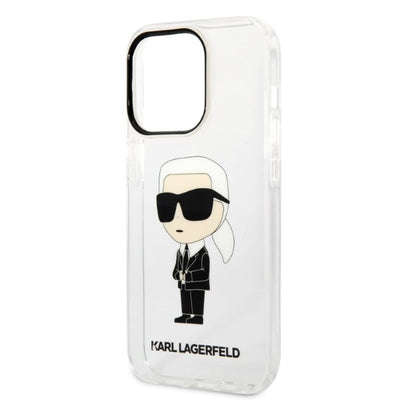 Karl Lagerfeld Ikonik Karl case for iPhone 14 Pro - transparent