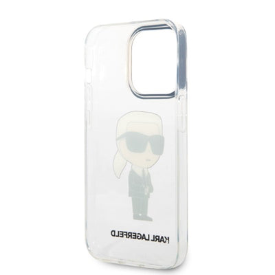 Karl Lagerfeld Ikonik Karl case for iPhone 14 Pro - transparent