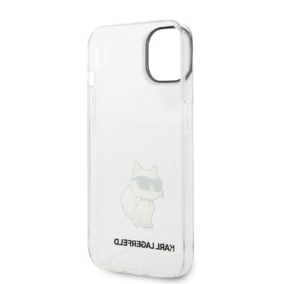 Karl Lagerfeld Ikonik Choupette case for iPhone 14 Plus - transparent