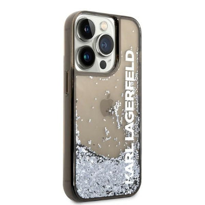 Karl Lagerfeld Liquid Glitter Elong case for iPhone 14 Pro Max - black