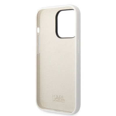 Karl Lagerfeld Silicone Choupette case for iPhone 14 Pro Max - white