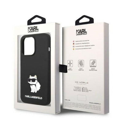 Karl Lagerfeld Silicone Choupette case for iPhone 14 Pro Max - black