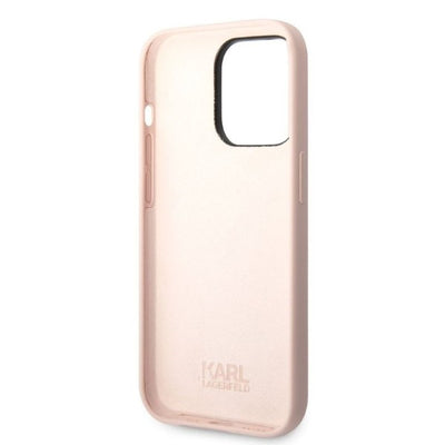Karl Lagerfeld Silicone Ikonik case for iPhone 14 Pro Max - pink