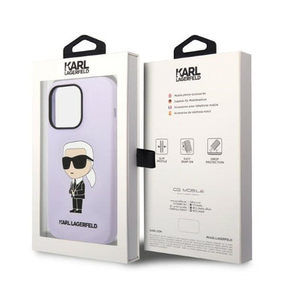 Karl Lagerfeld KLHCP14XSNIKBCU iPhone 14 Pro Max 6.7" hardcase purple/purple Silicone Ikonik