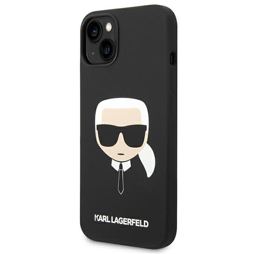 Karl Lagerfeld Silicone Karl's Head MagSafe case for iPhone 14 Plus - black
