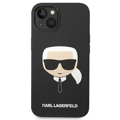 Karl Lagerfeld Silicone Karl's Head MagSafe case for iPhone 14 Plus - black