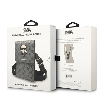 Karl Lagerfeld Ikonik Karl Monogram Patch bag - silver