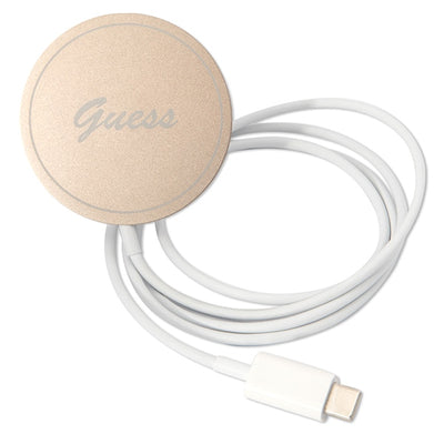 Set Guess GUBPP14SHMEACSK Case+ Charger iPhone 14 6.1" black/black hard case Marble MagSafe