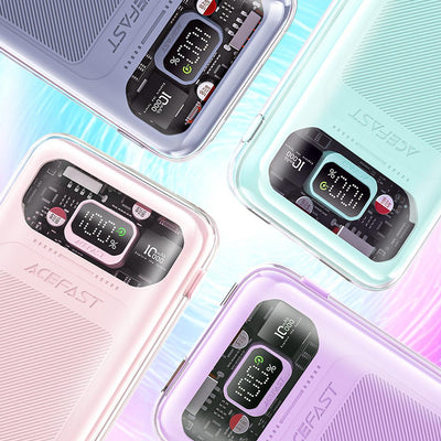 Acefast powerbank 10000mAh Sparkling Series fast charging 30W green (M1)