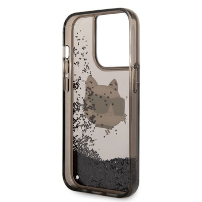 Karl Lagerfeld KLHCP14XLNCHCK iPhone 14 Pro Max 6.7" black/black hardcase Glitter Choupette Head