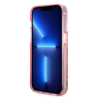 Karl Lagerfeld KLHCP14XLNCHCP iPhone 14 Pro Max 6.7" pink/pink hardcase Glitter Choupette Head