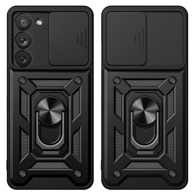 Hybrid Armor Camshield case for Samsung Galaxy A14 armored case with camera cover pink — Hurtel