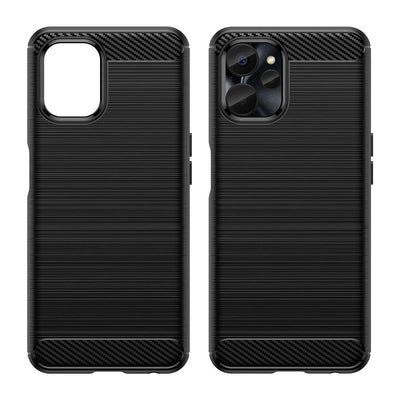 Carbon Case for Realme 10 5G / Realme 9i 5G Flexible Silicone Carbon Cover Black — Hurtel