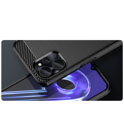 Carbon Case for Realme 10 5G / Realme 9i 5G Flexible Silicone Carbon Cover Black — Hurtel