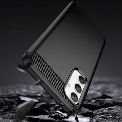 Carbon Case case for Realme 10 Pro flexible silicone carbon cover black — Hurtel
