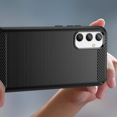 Carbon Case case for Realme 10 Pro flexible silicone carbon cover black — Hurtel