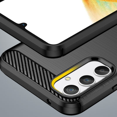Carbon Case case for Realme 10 Pro flexible silicone carbon cover black — Hurtel