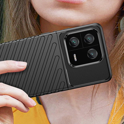 Thunder Case case for Xiaomi 13 Pro silicone armor case black — Hurtel