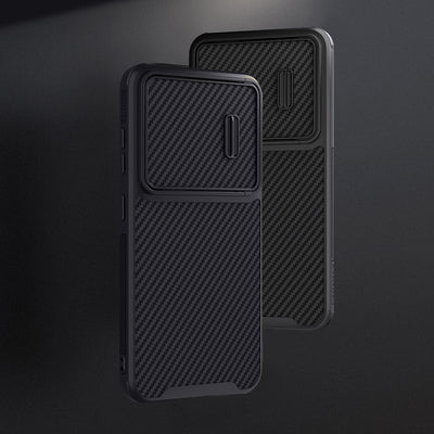 Nillkin Synthetic Fiber S Case for Samsung Galaxy S23+, camera cover, black