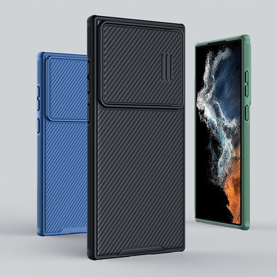 Nillkin CamShield S Case Samsung Galaxy S23 Ultra Armored Cover Camera Protector Blue