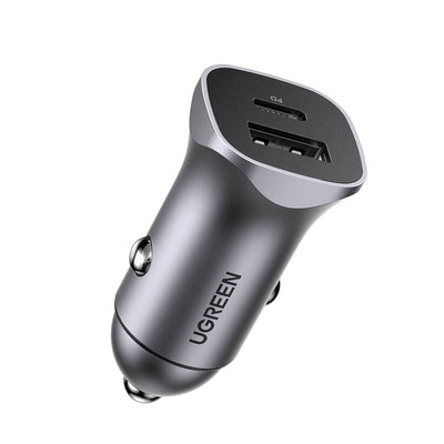 Ugreen CD130 USB-A / USB-C 30W Car Charger - Gray
