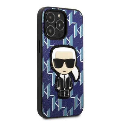 Karl Lagerfeld KLHCP13LPMNIKBL iPhone 13 Pro / 13 6.1" hardcase blue/blue Monogram Ikonik Patch