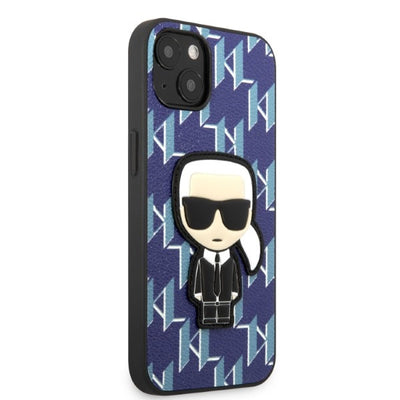 Karl Lagerfeld KLHCP13SPMNIKBL iPhone 13 mini 5.4" hardcase blue/blue Monogram Ikonik Patch