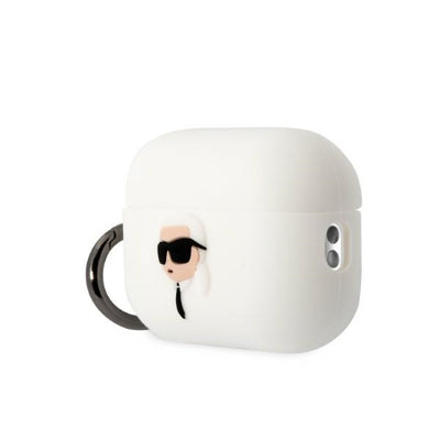 Karl Lagerfeld KLAP2RUNIKH AirPods Pro 2 cover white/white Silicone Karl Head 3D