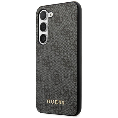 Guess GUHCS23SG4GFGR S23 S911 grey/grey hardcase 4G Metal Gold Logo