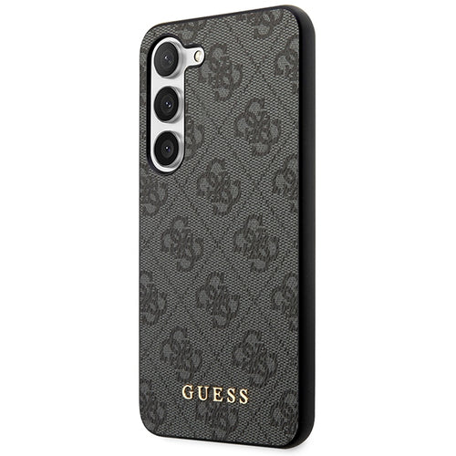 Guess GUHCS23SG4GFGR S23 S911 grey/grey hardcase 4G Metal Gold Logo