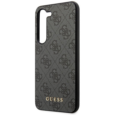 Guess GUHCS23SG4GFGR S23 S911 grey/grey hardcase 4G Metal Gold Logo
