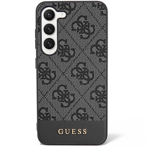 Guess GUHCS23SG4GLGR S23 S911 black/black hardcase 4G Stripe Collection