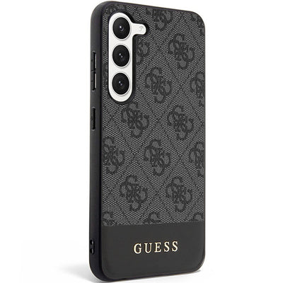 Guess GUHCS23SG4GLGR S23 S911 black/black hardcase 4G Stripe Collection