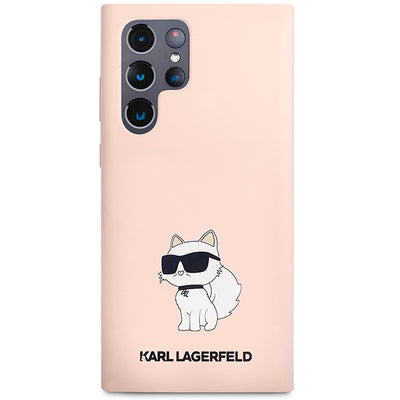 Karl Lagerfeld KLHCS23LSNCHBCP S23 Ultra S918 hardcase pink/pink Silicone Choupette