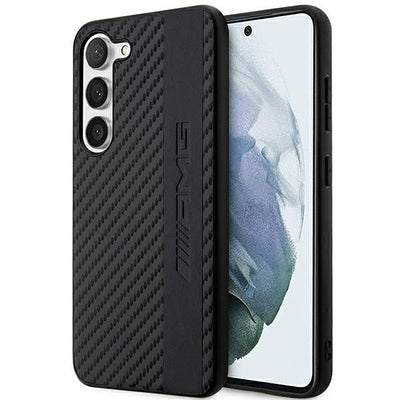 AMG AMHCS23MBLSCA S23+ S916 black/black hardcase Carbon Stripe&amp;Embossed — Mercedes
