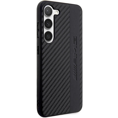 AMG AMHCS23MBLSCA S23+ S916 black/black hardcase Carbon Stripe&amp;Embossed — Mercedes