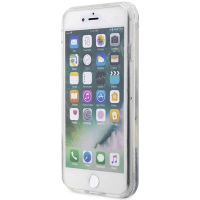 Karl Lagerfeld KLHCI8LNKHCH iPhone 7/8/ SE 2020/2022 silver/silver hardcase Glitter Karl Head