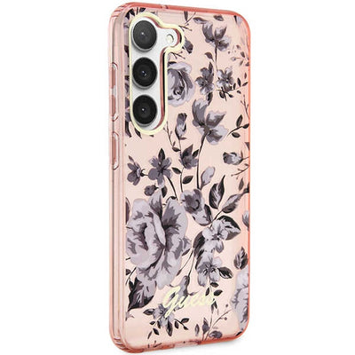 Guess GUHCS23MHCFWSP S23+ S916 pink/pink hardcase Flower Collection