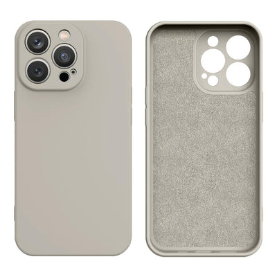 Silicone case for Samsung Galaxy A14 5G / Galaxy A14 silicone cover beige — Hurtel