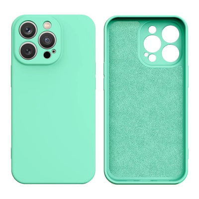Silicone case for Samsung Galaxy A14 5G / Galaxy A14 silicone cover mint green — Hurtel