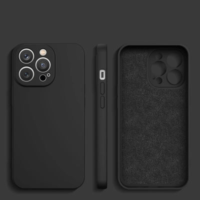 Silicone case for Samsung Galaxy A14 5G / Galaxy A14 silicone cover black — Hurtel